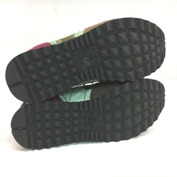 VALENTINO GARAVANI Lock runner Camouflage studs Sneakers Multicolore - Picture 8 of 9